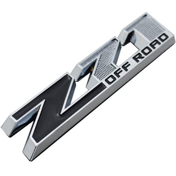 Chevrolet/GMC Z71 3D Chrome/Black Emblems set of 2 NWT - Picture 4 of 8